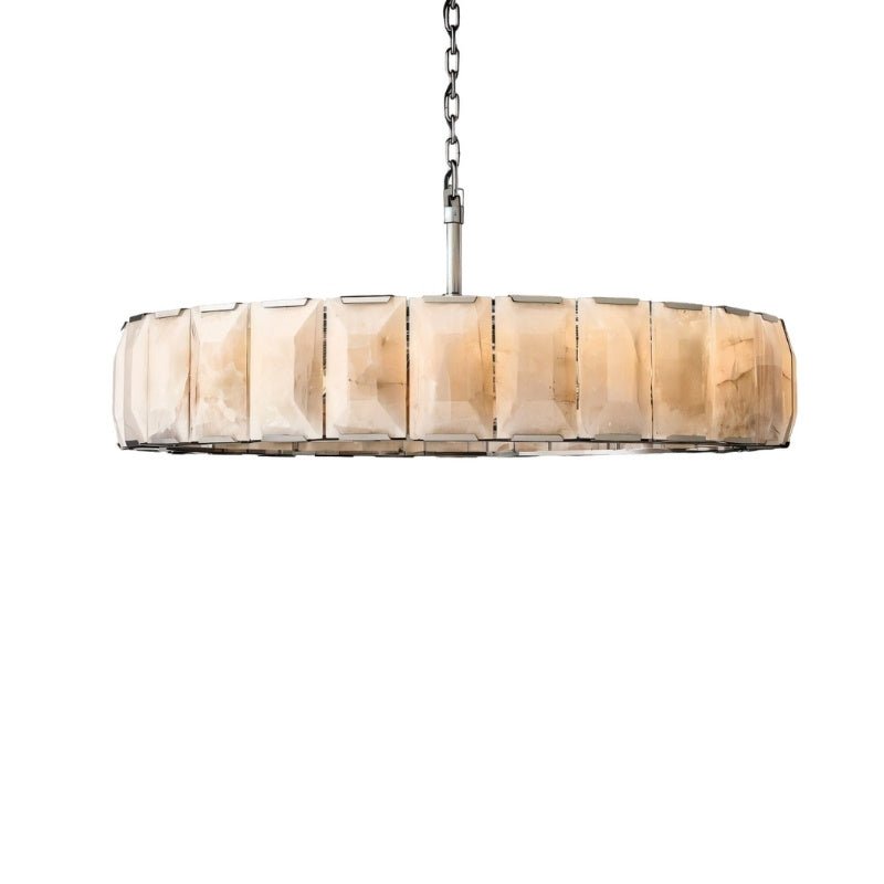 Chace Round Alabaster Chandelier